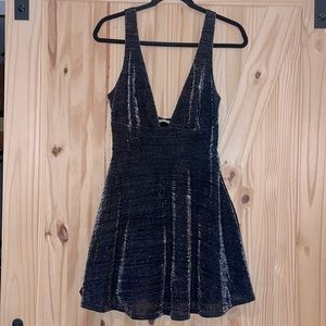 Black & Silver Sparkle Dress